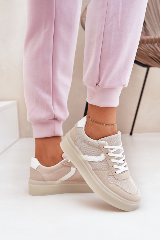 copy of Low Women's Platform Sneakers Beige Telmira