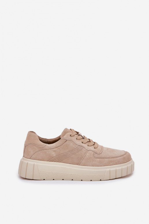copy of Suede Platform Sneakers Beige Rilwena