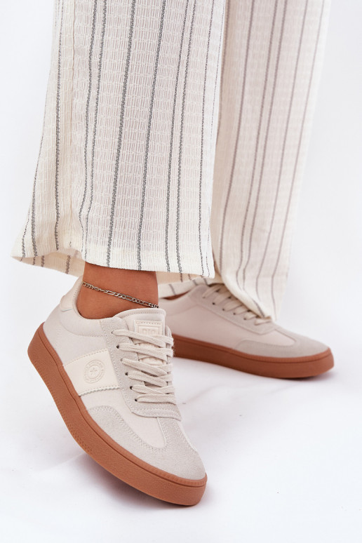 Sneakersy Damskie Big Star RR274806 Beżowe