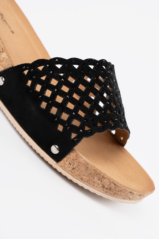 Slippers on a Inedge Inith openInork elements i korkoIną podeszIną