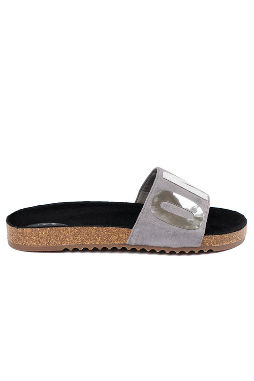 Slippers z metallicm naprintingiem ONE