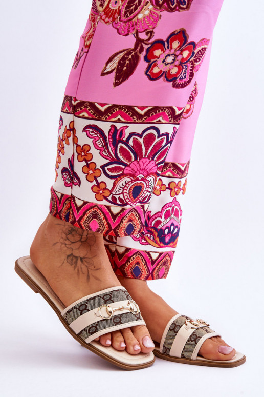 Classic Flat Heels Beige Marlene