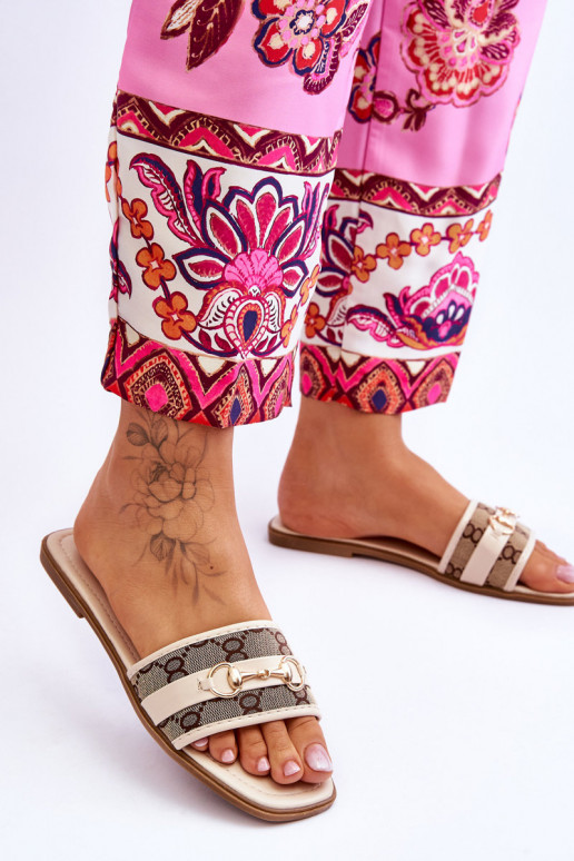 Classic Flat Heels Beige Marlene