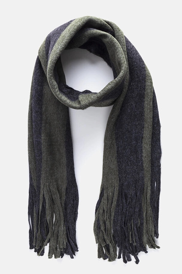 Zielono-szary szal z... 2