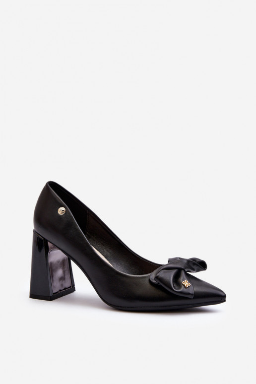 Black Bow Pump Heels by Ariemessa Black Bow Pump Heels by Ariemessa