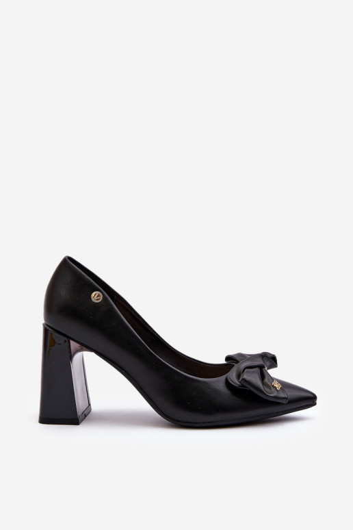 Black Bow Pump Heels by Ariemessa Black Bow Pump Heels by Ariemessa