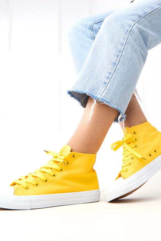 Żółte wysokie trampki Ghanem