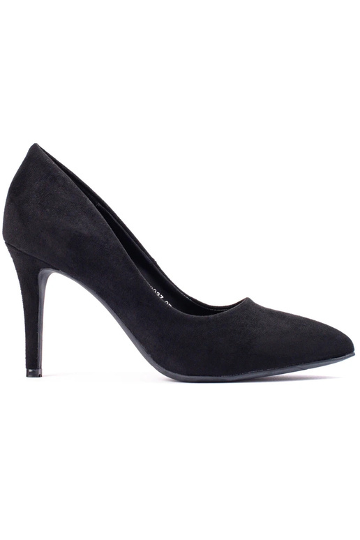 of suede black High heels