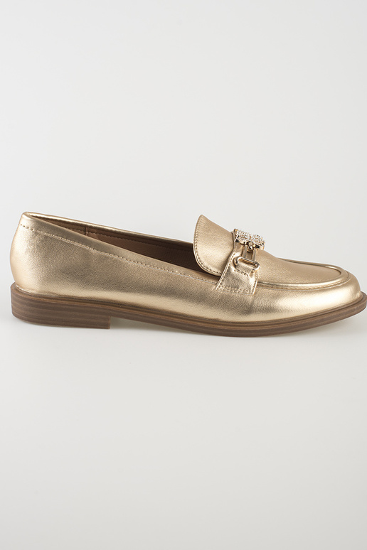 gold color stylish INomens moccasins