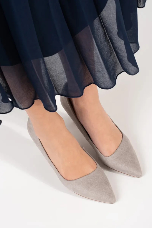 gray High heels on a high heel