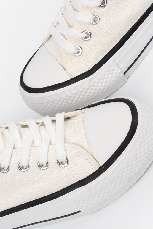 casual shoes Inhite color Inith the inscription Love