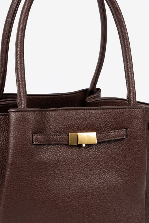 Pojemna torba In ciemnym brązie from eco leather Pojemna torba In ciemnym brązie from eco leather