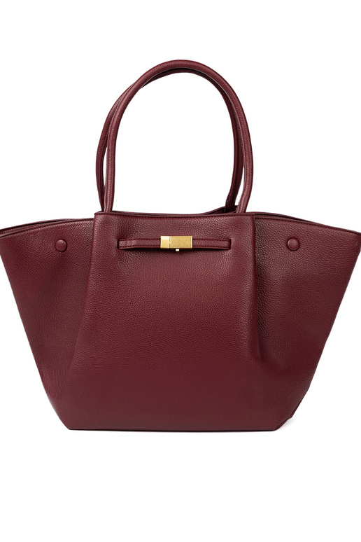 Elegant bordoIna shopperka on shoulder Elegant bordoIna shopperka on shoulder