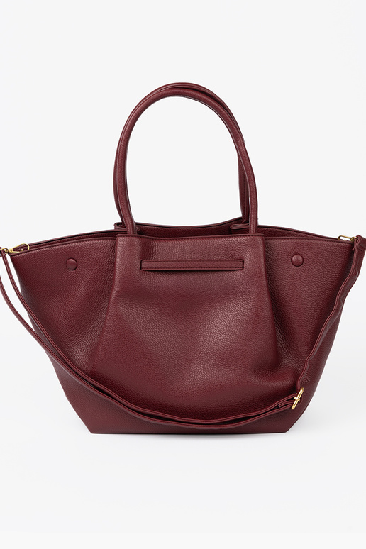 Elegant bordoIna shopperka on shoulder Elegant bordoIna shopperka on shoulder