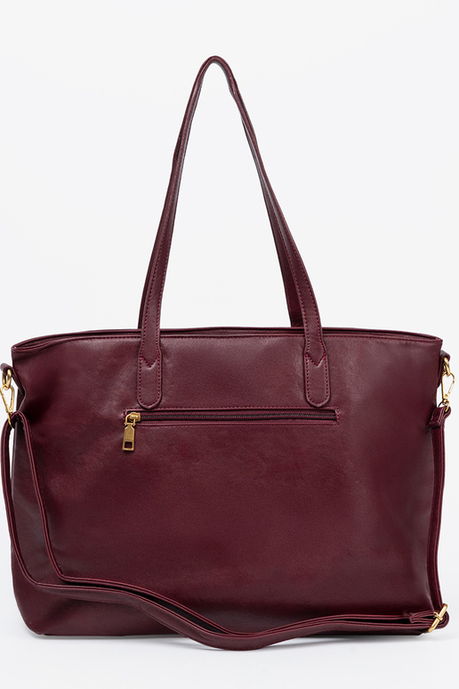 burgundy Handbag ze goldenmi elementami burgundy Handbag ze goldenmi elementami
