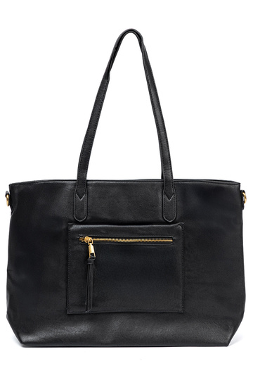 black Handbag ze goldenmi elementami 2