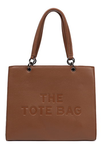 Torebka typu tote w ciepłym brązie 2