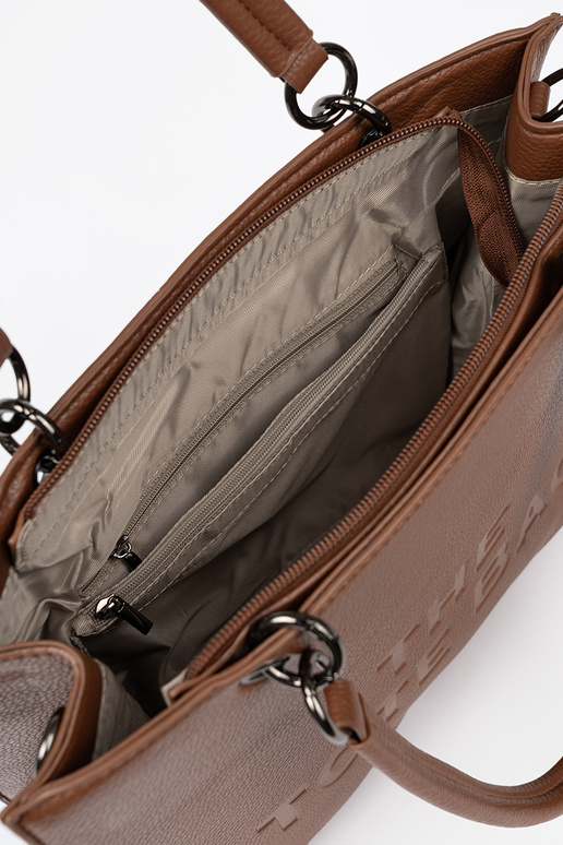 Handbag typu tote In ciepłym brązie Handbag typu tote In ciepłym brązie