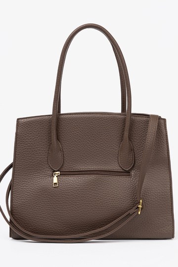 Torebka shopperka z fakturowanej eko skóry