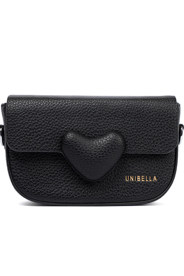 Kobieca Handbag black z dekoracyjnym zapięciem 2