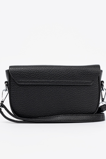 Kobieca Handbag black z dekoracyjnym zapięciem