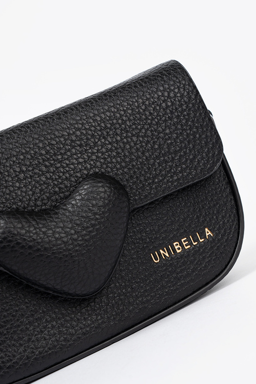 Kobieca Handbag black z dekoracyjnym zapięciem Kobieca Handbag black z dekoracyjnym zapięciem