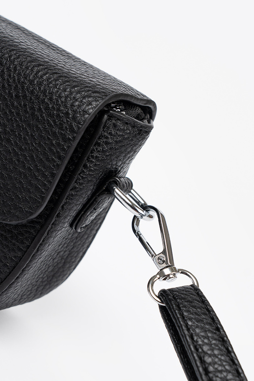 Kobieca Handbag black z dekoracyjnym zapięciem Kobieca Handbag black z dekoracyjnym zapięciem