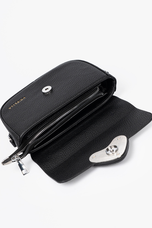 Kobieca Handbag black z dekoracyjnym zapięciem Kobieca Handbag black z dekoracyjnym zapięciem