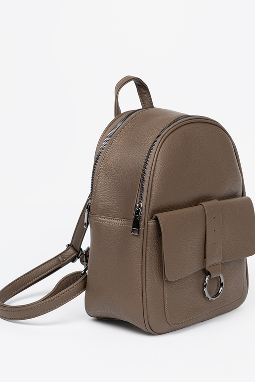 Darkbeige backpack ladies from eco leather Darkbeige backpack ladies from eco leather