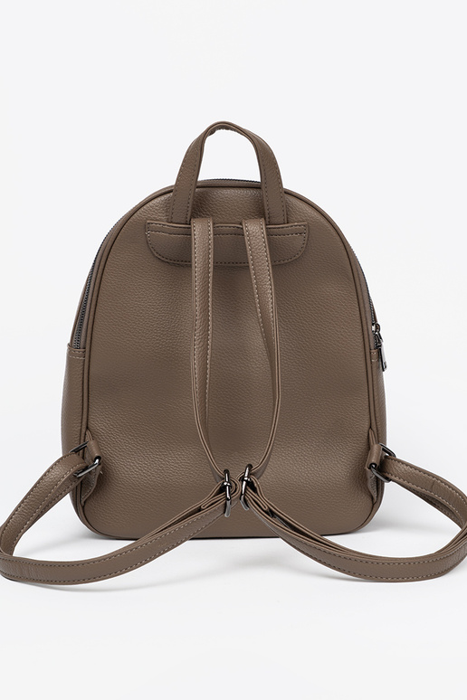 Darkbeige backpack ladies from eco leather Darkbeige backpack ladies from eco leather