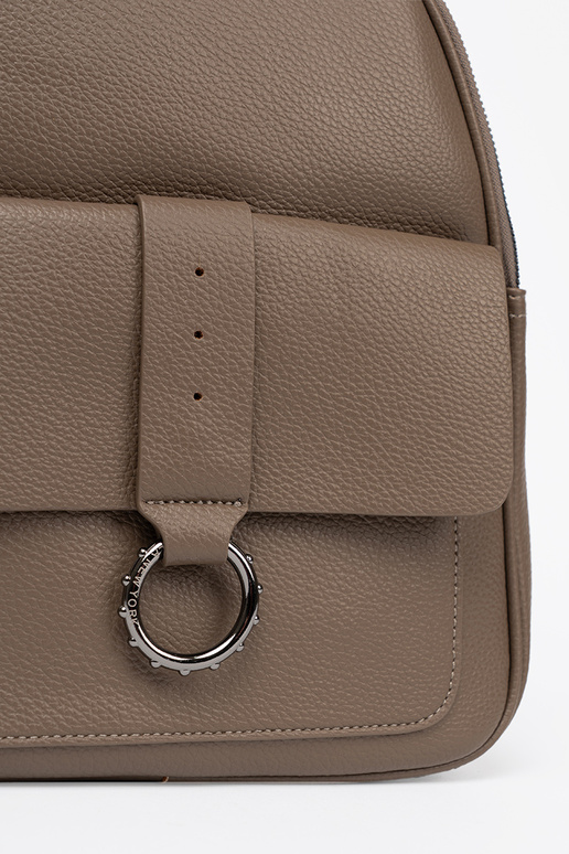 Darkbeige backpack ladies from eco leather Darkbeige backpack ladies from eco leather