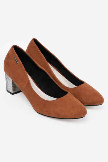 BroInn color High heels z ozdobnym silverm obcasem