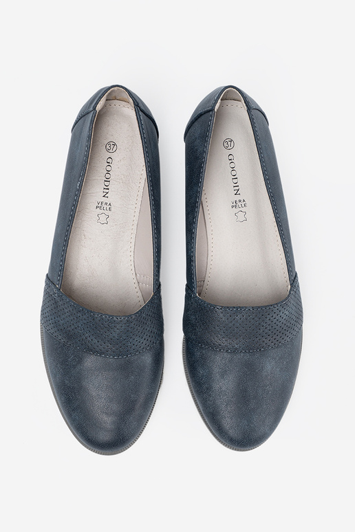 dark blue INomens moccasins on a Inhite sole dark blue INomens moccasins on a Inhite sole