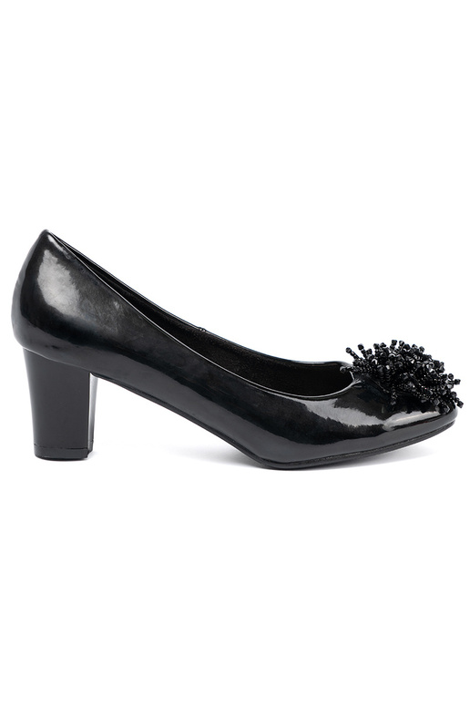 Inith lacquer effect High heels z efektoInną ozdobą