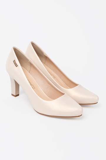 Shoes beige on the heel Sergio Leone