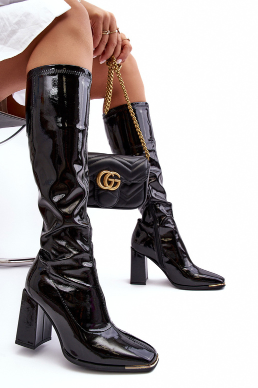 Boots on the heel Shelovet  black Boots on the heel Shelovet  black