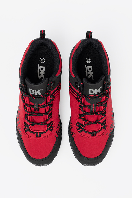 Mens hiking boots on a thick sole DK Red Aqua Softshell