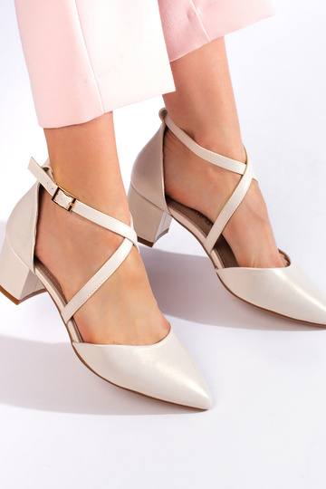 INhite color High heels Sergio Leone 2