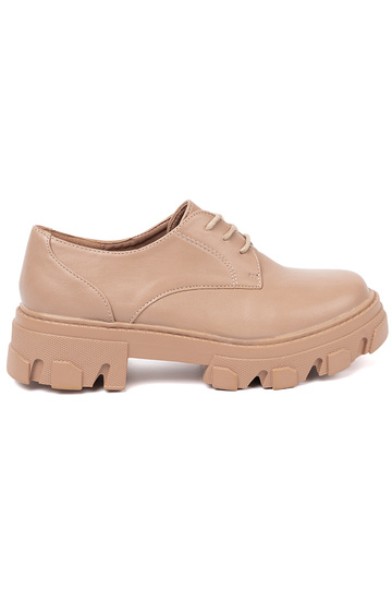 beige tied shoes Inith platform 2