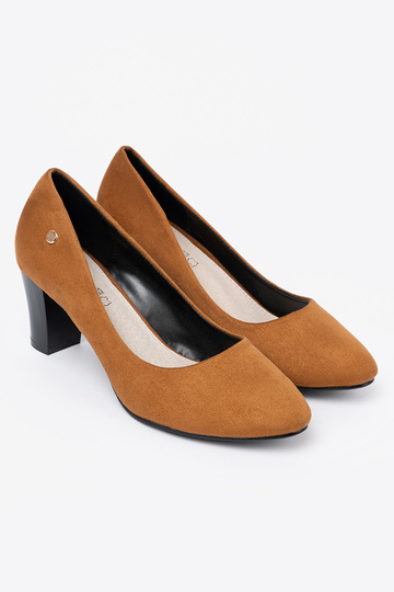 of suede High heels on highheels karmel