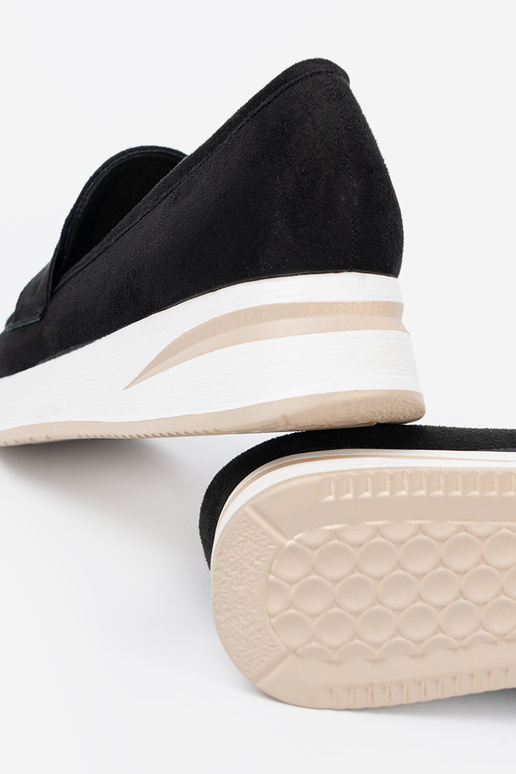 black INomens moccasins of suede black INomens moccasins of suede