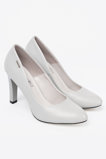 gray classic High heels in high heels
