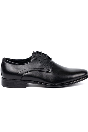 Elegant style shoes mens In classicj czerni i połysku 2