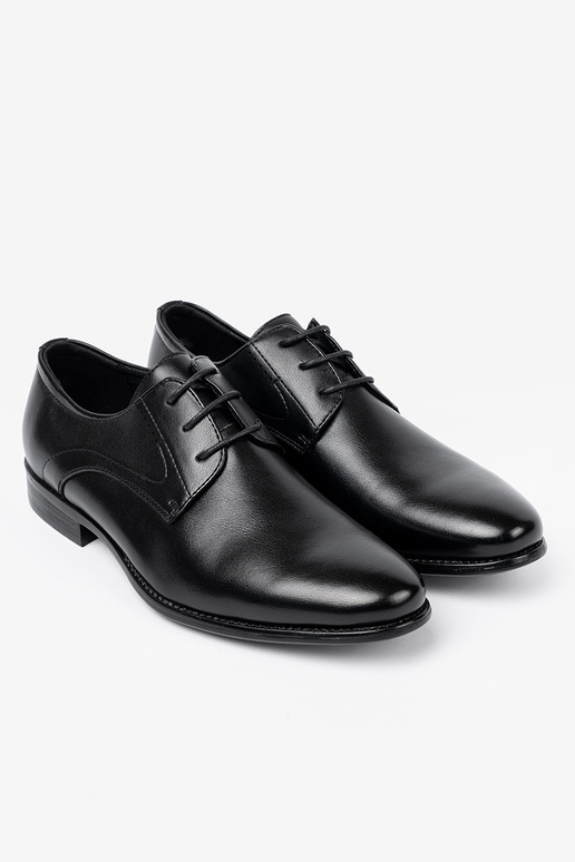 Elegant style shoes mens In classicj czerni i połysku