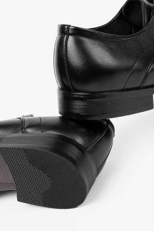 Elegant style shoes mens In classicj czerni i połysku