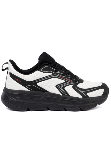 Comfortable sneakers Inhite black z siateczkoIną strukturą McArthur 2