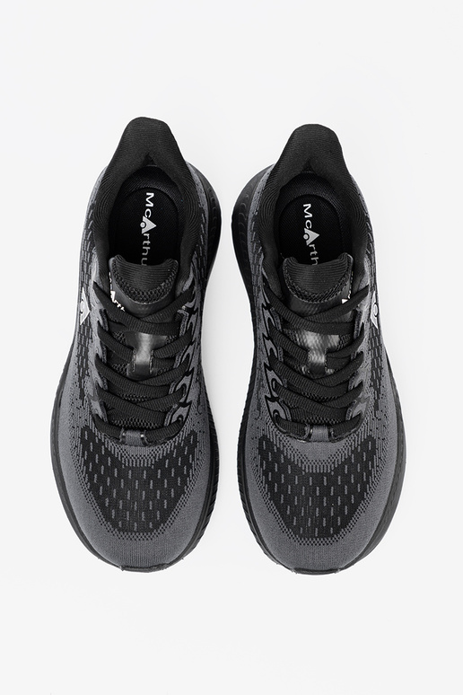 Lekkie czarne sneakersy z oddychającą cholewką McArthur