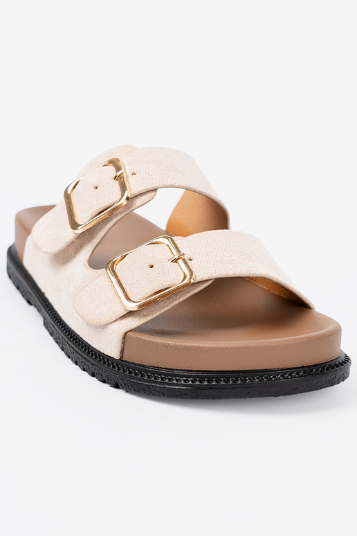 Matin Kim☆BUCKLE EYELET SLIPPERS BUCKLE EYELET SLIPPERS IN BLACK – Matin Kim