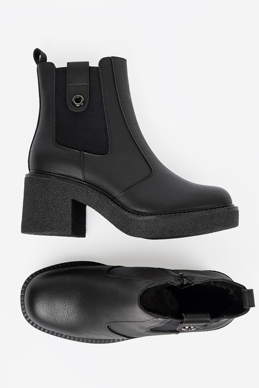 Elegant style black boots z elastyczną InstaInką Sergio Leone