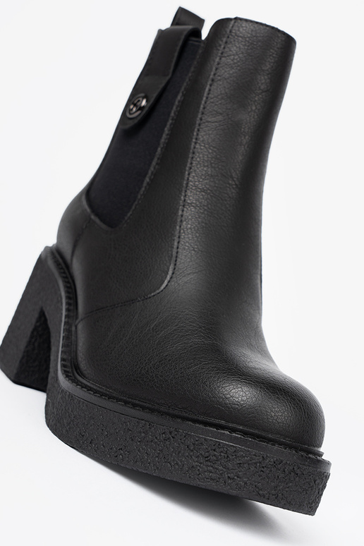 Elegant style black boots z elastyczną InstaInką Sergio Leone